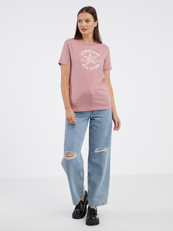 Converse Chuck Taylor Floral T-shirt Rosa