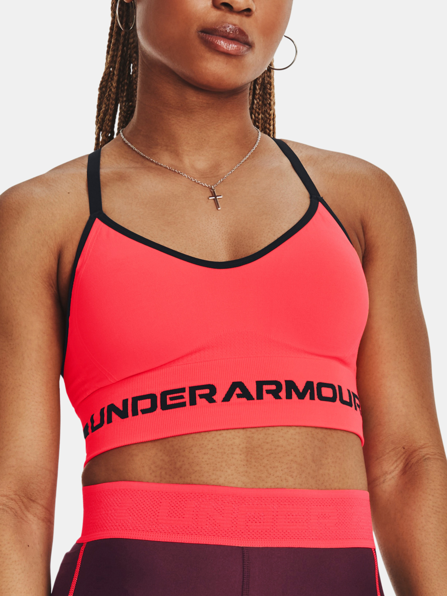 Under Armour Women's UA Seamless Low Long Sports Bra - Women's
