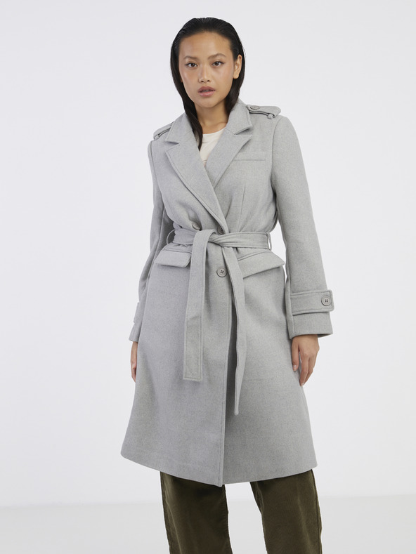 Noisy May Leony Coat Gris