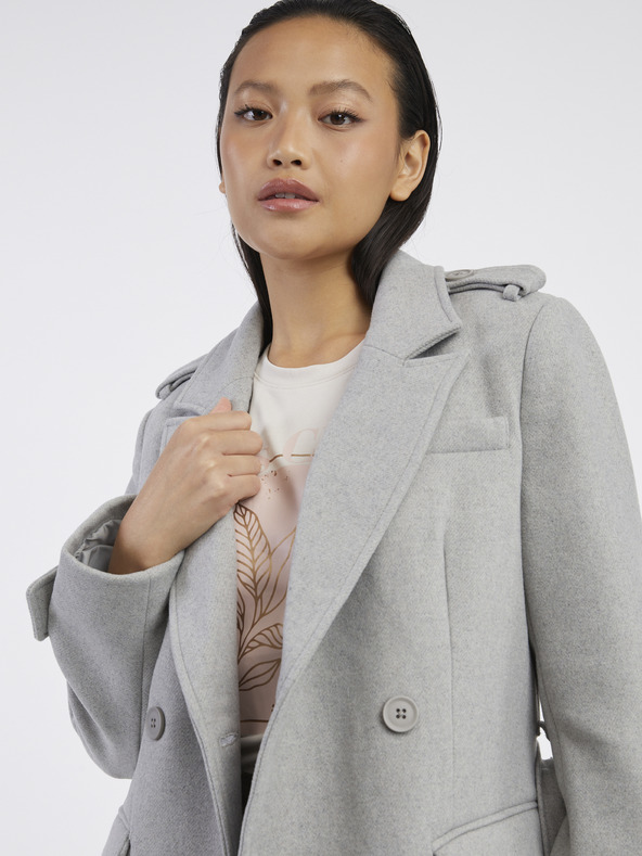 Noisy May Leony Coat Gris