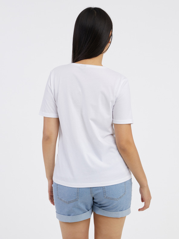 Pieces Fawna T-shirt Blanco