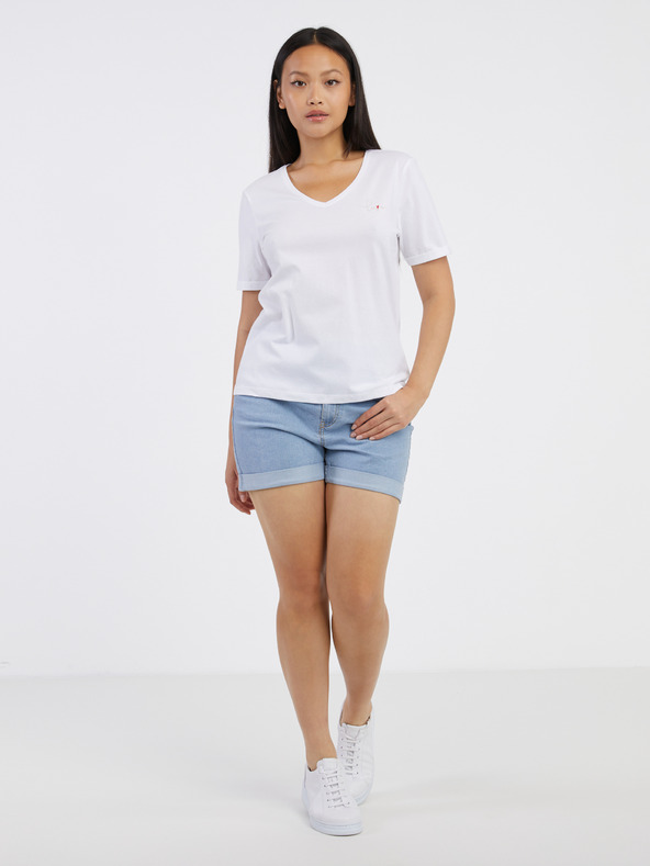 Pieces Fawna T-shirt Blanco