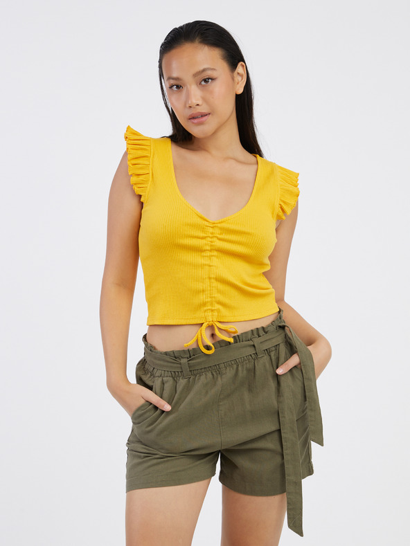 Pieces Tegan T-shirt Amarillo