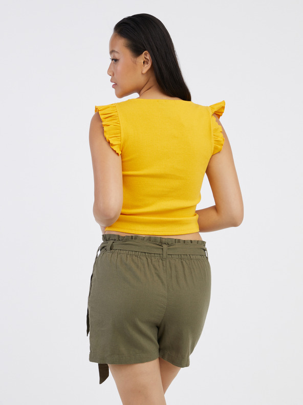 Pieces Tegan T-shirt Amarillo