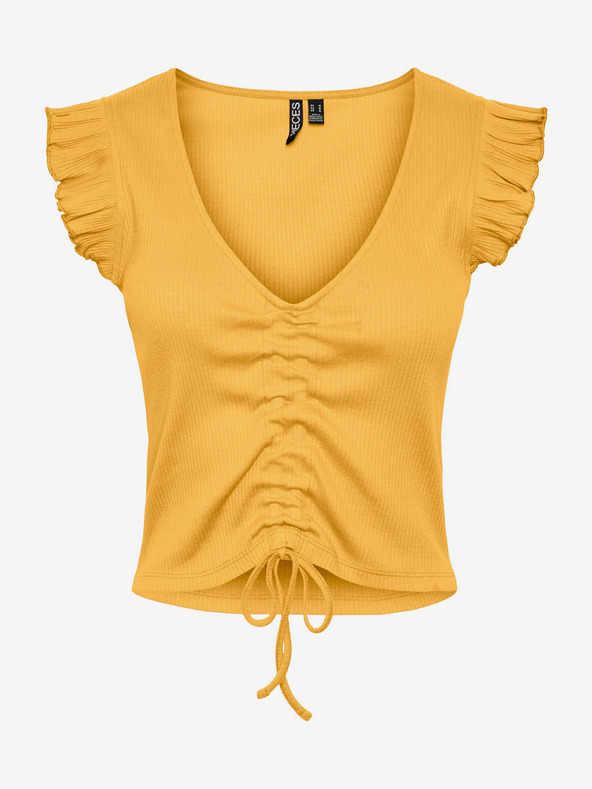 Pieces Tegan T-shirt Amarillo