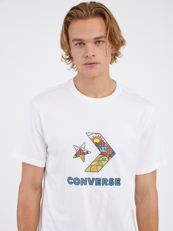 Converse Star Chevron T-shirt Blanco