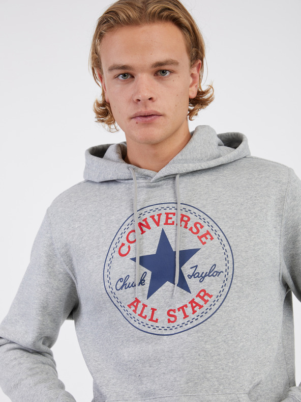 Converse Go-To All Star Patch Sweatshirt Gris