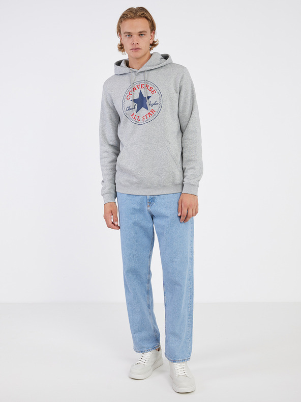 Converse Go-To All Star Patch Sweatshirt Gris