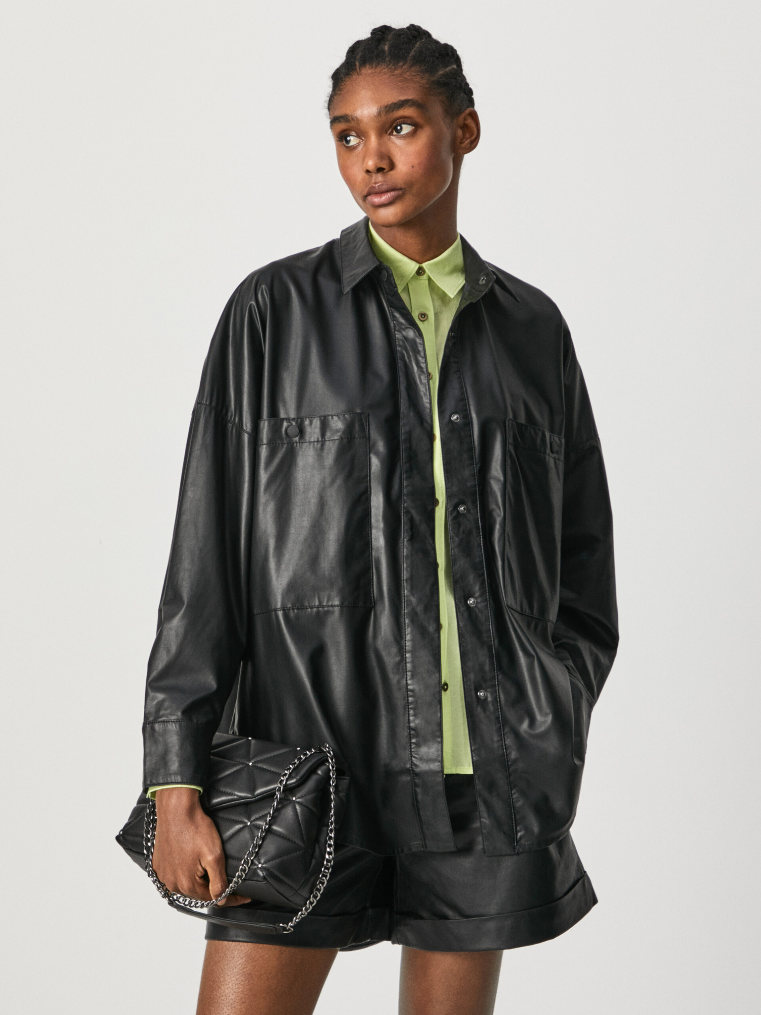Pepe Jeans Outerwear: leather jacket