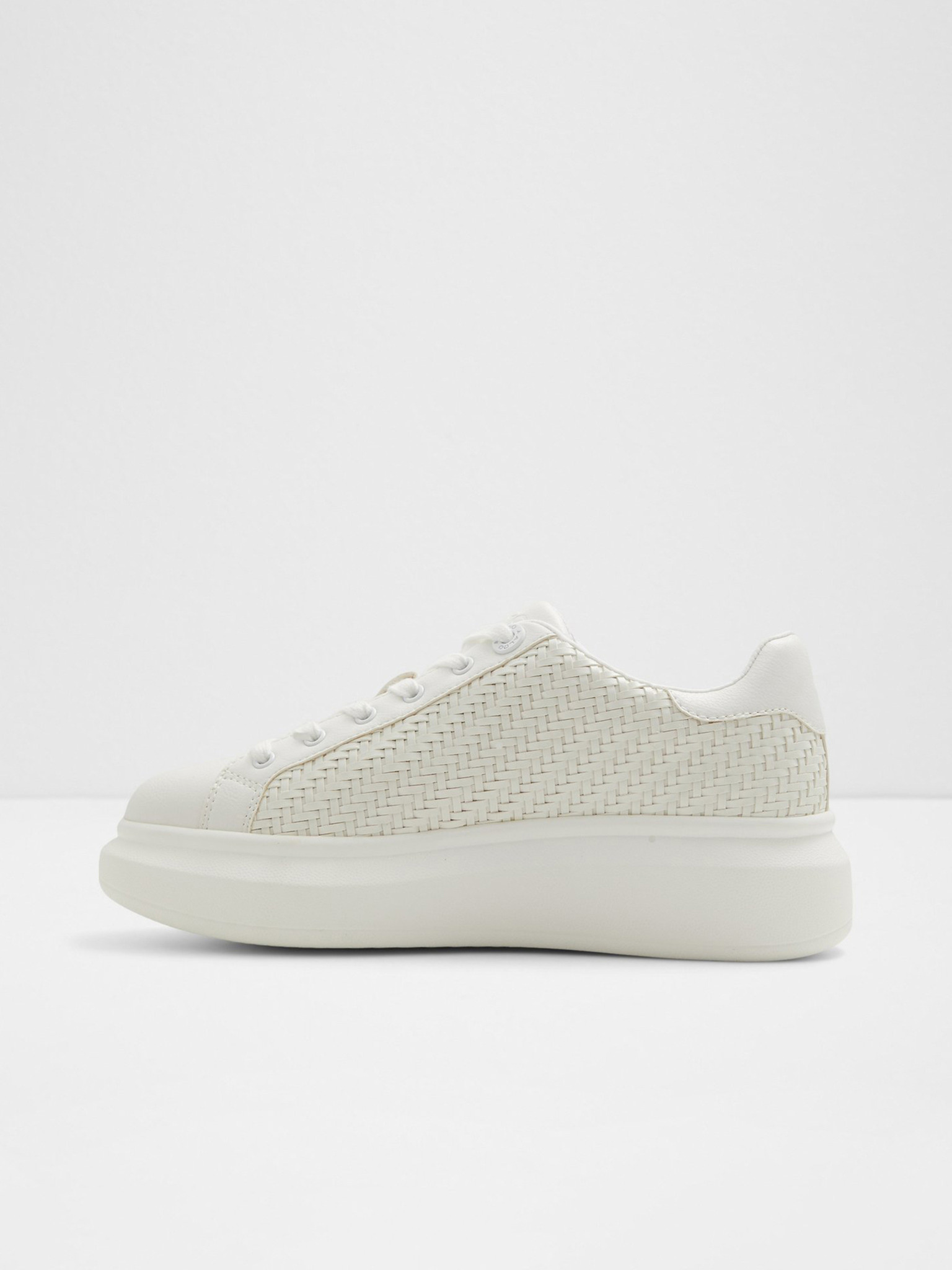 Aldo Solid White Sneakers Size 8 - 64% off | ThredUp