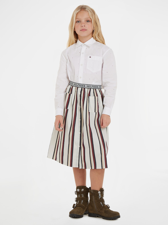 Tommy Hilfiger Falda Infantil Blanco