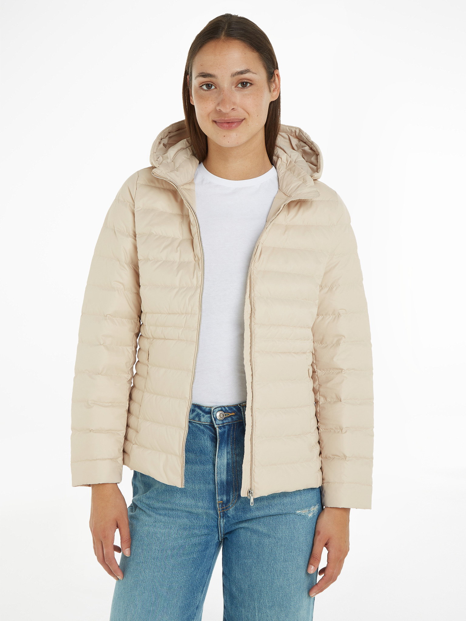 Tommy Hilfiger Knit Mix Lightweight Womens Down Jacket - Womens from CHO  Fashion and Lifestyle UK