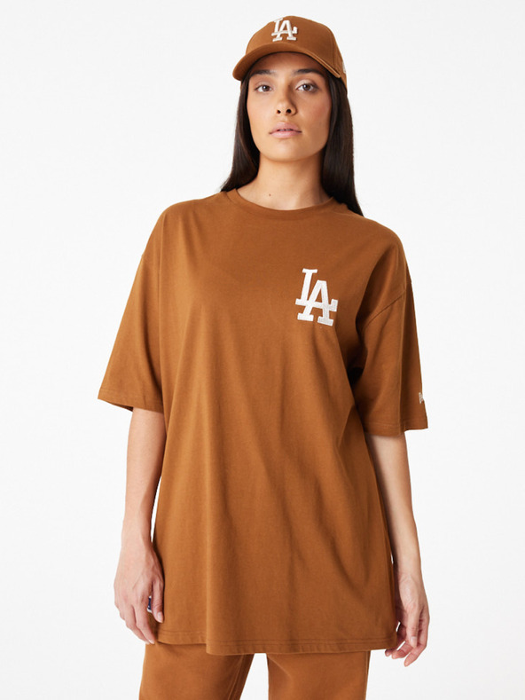 New Era LA Dodgers League Essential T-shirt Marrón