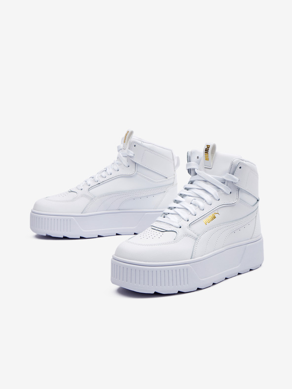 Puma Karmen Rebelle Mid Ankle Boots Blanco