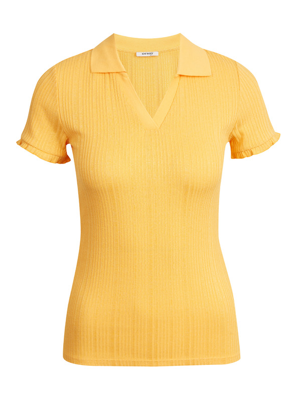 Orsay Camiseta Polo Naranja