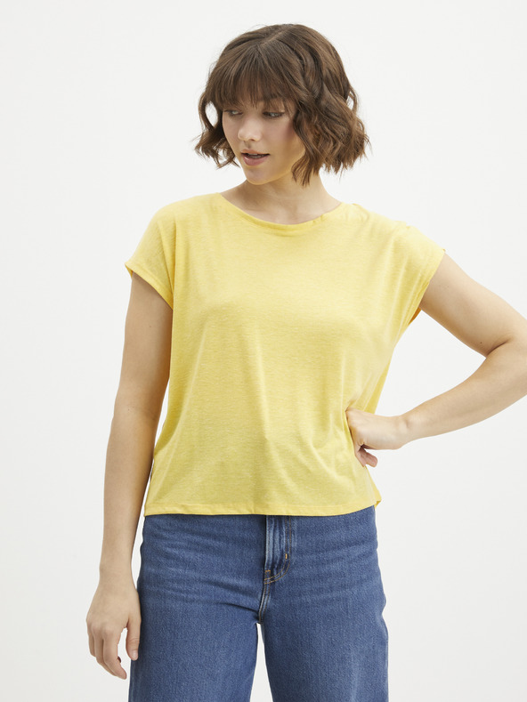 Vero Moda Camiseta Amarillo