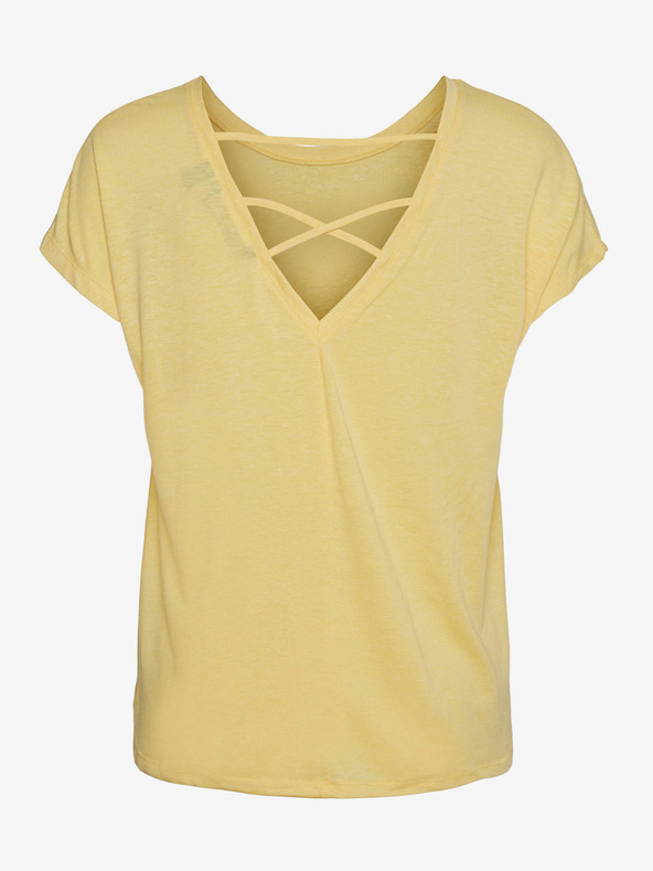 Vero Moda Camiseta Amarillo