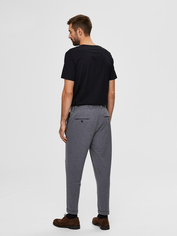 SELECTED Homme-Jim Trousers Gris