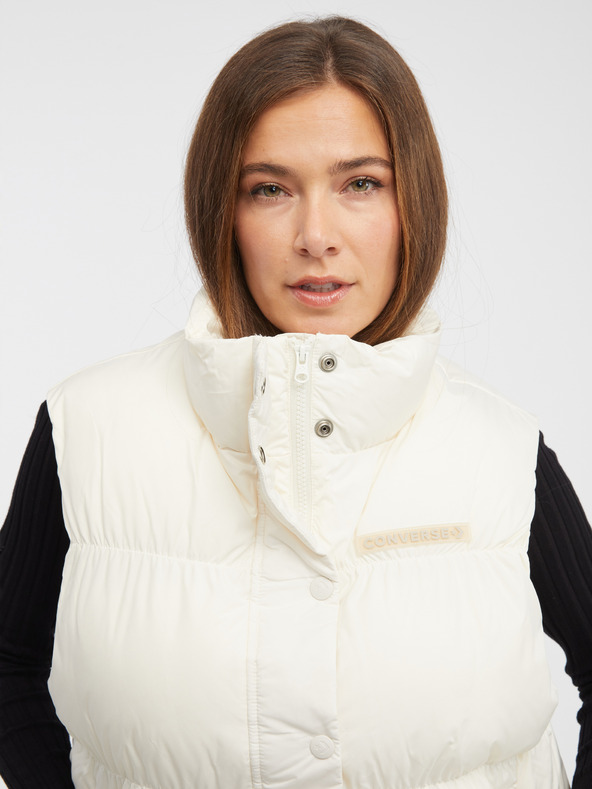 Converse Super Puffer Vest Blanco