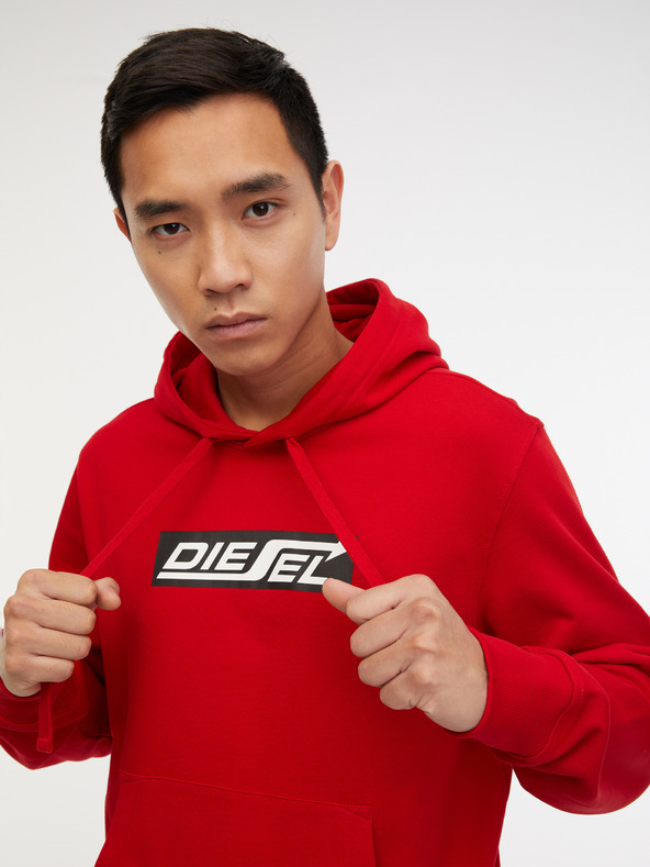 Diesel S-Ginn Sweatshirt Rojo