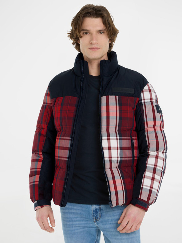 Tommy Hilfiger New York Check Puffer Jacket Azul