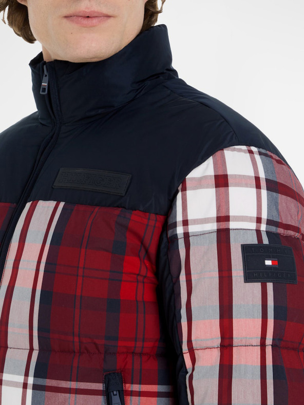 Tommy Hilfiger New York Check Puffer Jacket Azul