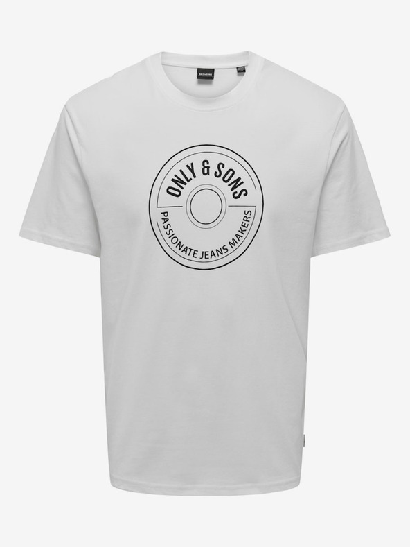 ONLY & SONS Lamer Life T-shirt Blanco