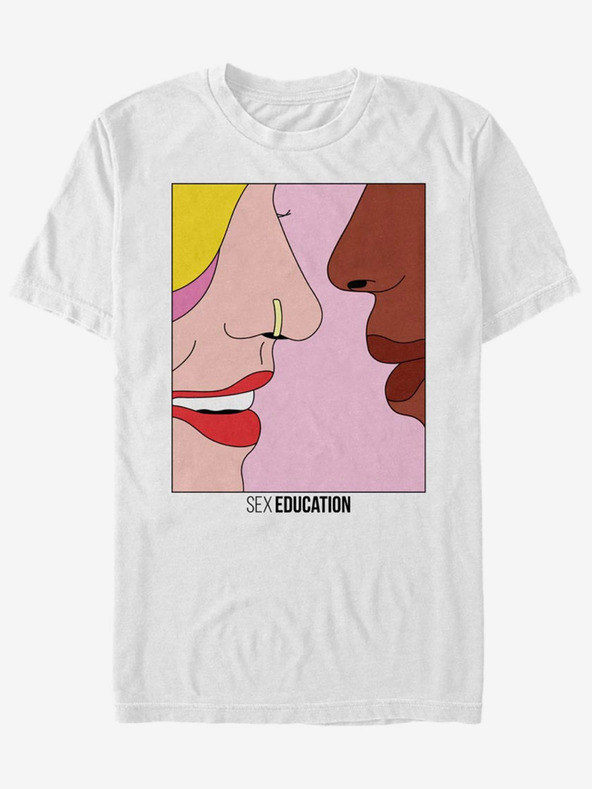 ZOOT.Fan Netflix Maeve A Eric Sex Education T-shirt Blanco