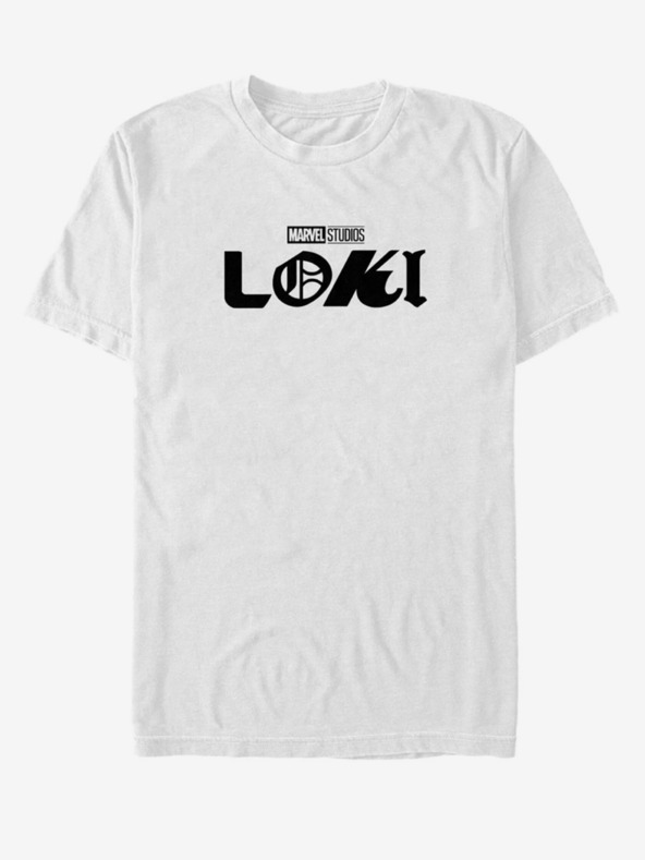 ZOOT.Fan Marvel Loki Logo T-shirt Blanco