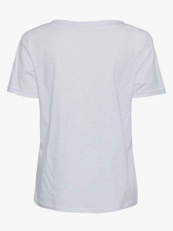 Pieces Ria T-shirt Blanco