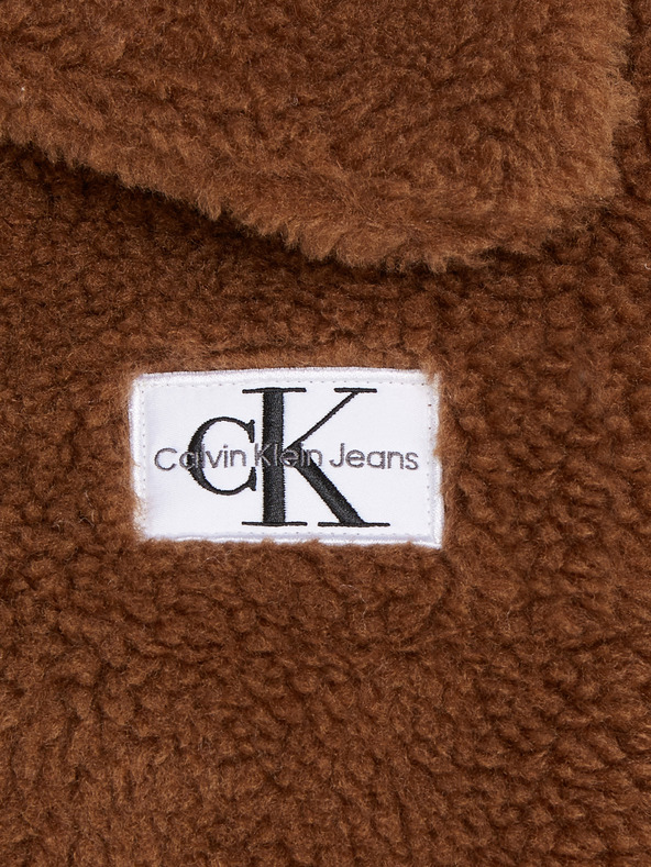 Calvin Klein Jeans Bonded Sherpa Winter Jacket Marrón