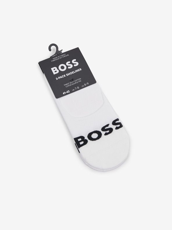 BOSS Set Of 2 Pairs Of Socks Blanco