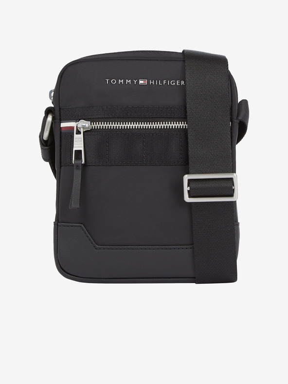 Tommy Hilfiger Elevated Nylon Mini Reporter Taška Černá