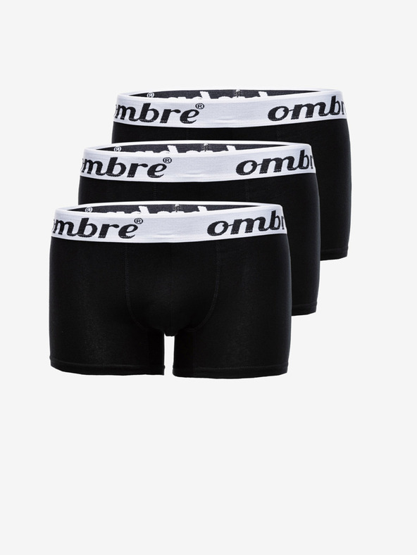 Ombre Clothing Boxerky 3 ks Černá