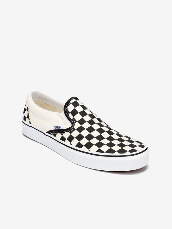 Vans Checkerboard Classic Slip On Bílá