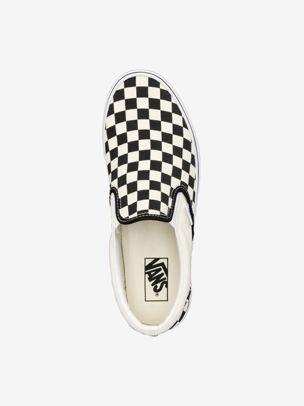 Vans Checkerboard Classic Slip On Bílá