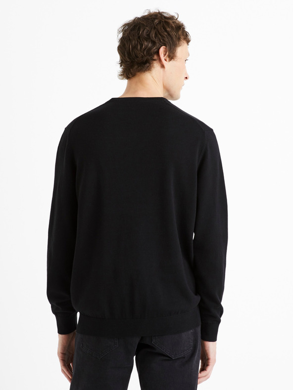 Celio Decotonv Sweater Negro