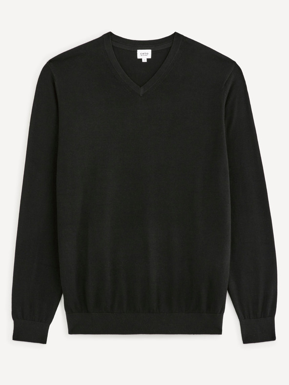 Celio Decotonv Sweater Negro