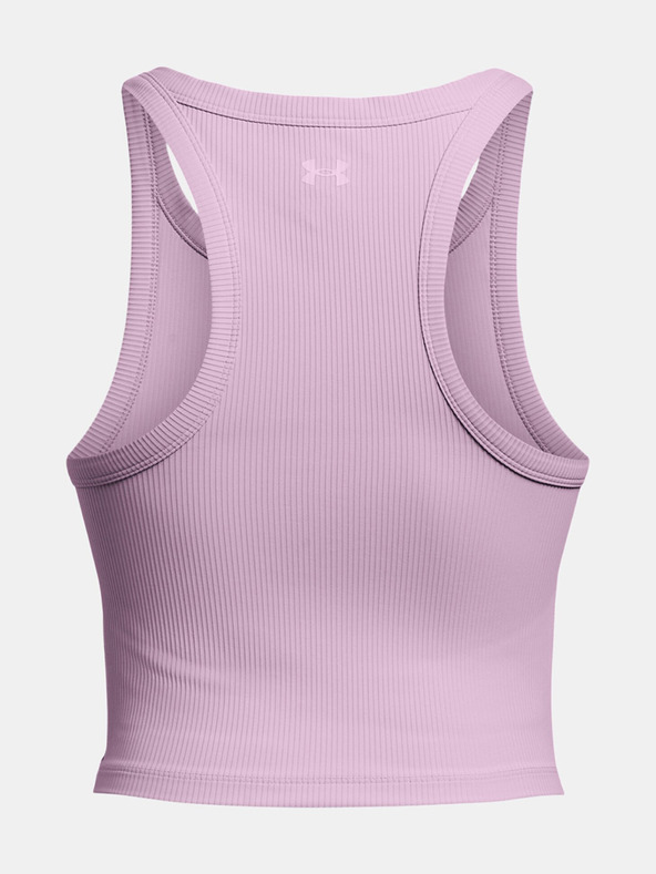 Under Armour Meridian Rib Crop T-shirt Violeta