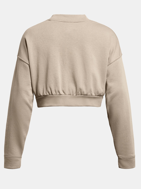 Under Armour UA Rival Terry OS Crop Crw Sweatshirt Marrón