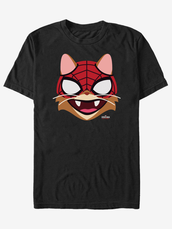 ZOOT.Fan Marvel Cat Big Face T-shirt Negro