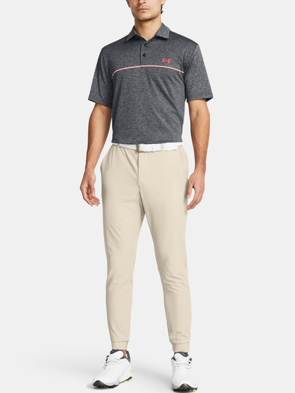 Under Armour UA Playoff 3.0 Stripe Polo Shirt Gris