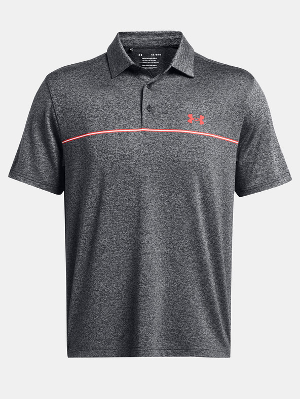 Under Armour UA Playoff 3.0 Stripe Polo Shirt Gris