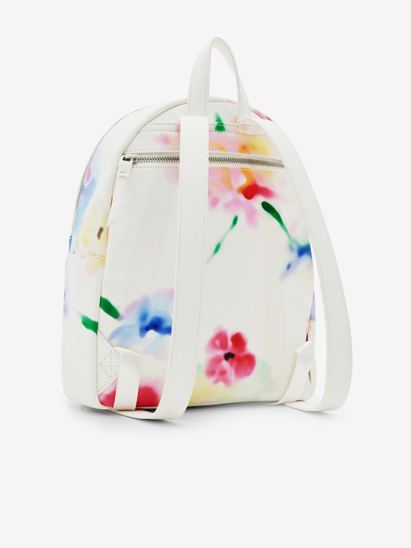 Desigual Liquidflower Mombasa Mini Backpack Blanco