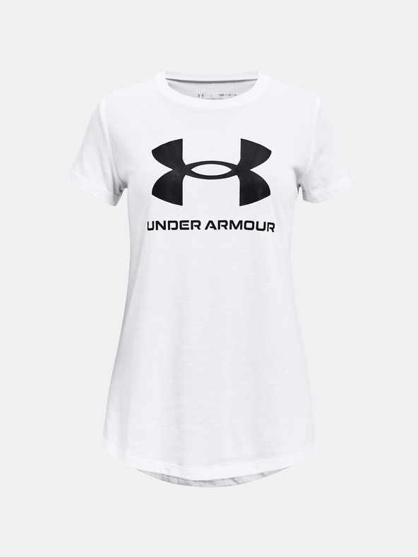 Under Armour UA Sportstyle Logo SS Kids T-shirt Blanco