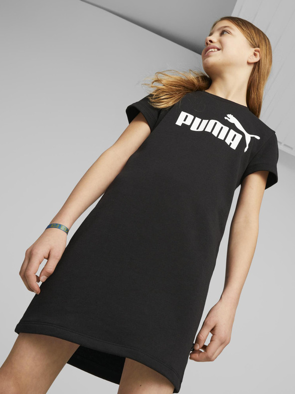 Puma ESS+ Logo Kids Dress Negro