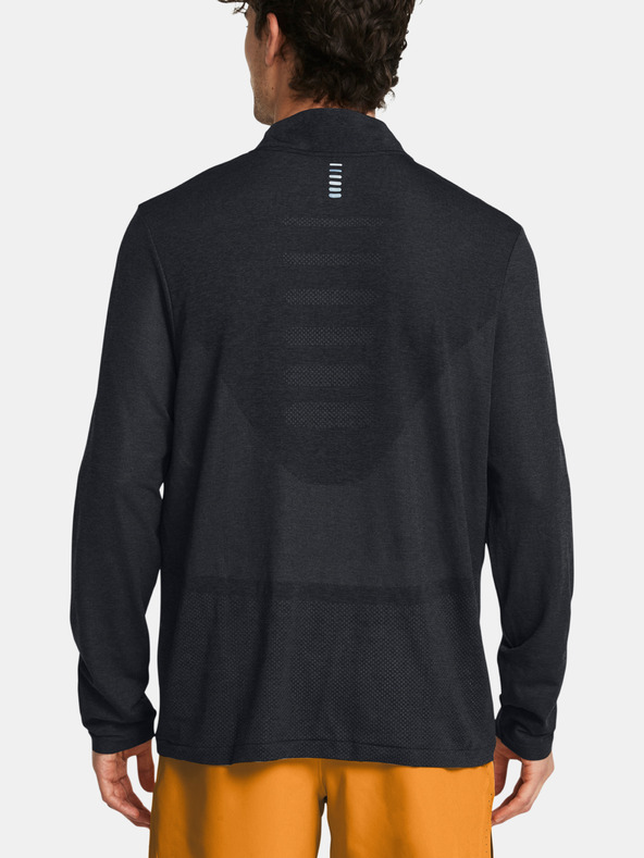 Under Armour UA Seamless Stride 1/4 Zip T-shirt Gris