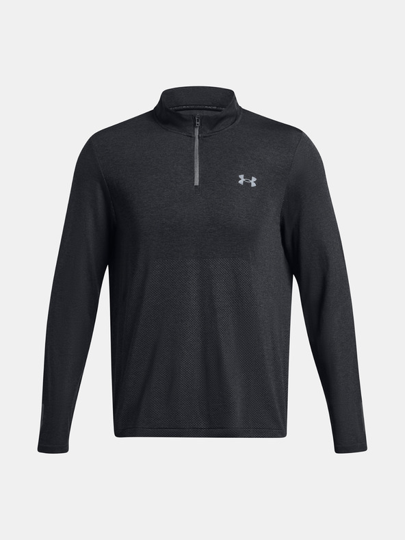 Under Armour UA Seamless Stride 1/4 Zip T-shirt Gris