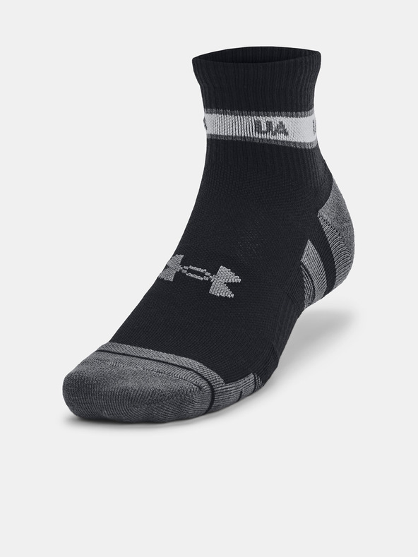 Under Armour UA Perf Tech Nvlty Qtr Set Of 3 Pairs Of Socks Negro