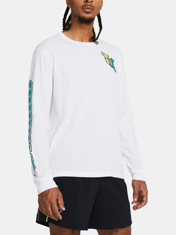 Under Armour UA Run Anywhere LS T-shirt Blanco